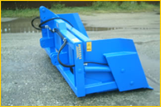 Carried loader blades for tractor lift