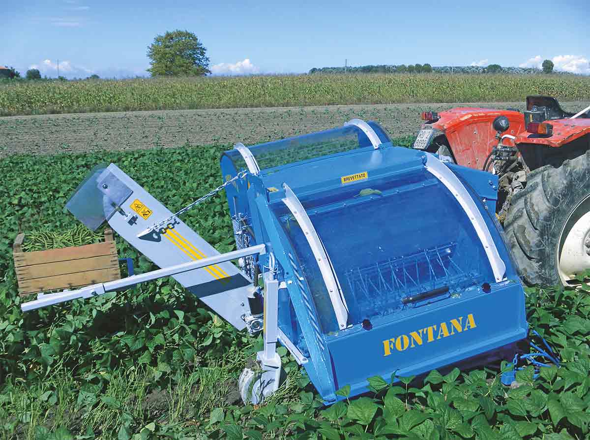 Fontana - mounted small harvester for beans